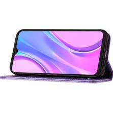 Mays Shop Xiaomi Redmi 9A Kart Cep Flip Folio Cüzdan Kılıf Kabartmalı (Yurt Dışından)