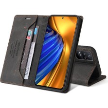 Mays Shop Xıaomı Redmi K40S Kickstand Iki Kart Yuvaları Premium Deri Kılıf (Yurt Dışından)