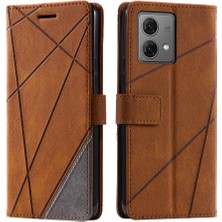 Mays Shop Motorola Moto G84 5g Manyetik Kart Tutucu Kickstand Pu Deri Kılıf (Yurt Dışından)