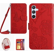 Mays Shop Samsung Galaxy Case 5g Kelebekler ve Çiçekler Yumuşak Pu Deri &amp; (Yurt Dışından)