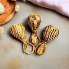 Mayu Baby Collection Rattan Bebek Çıngırak -Kahverengi