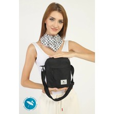 Fv Store Shaka Siyah U12 2 Bölmeli Fermuarlı Ayarlanabilir Çapraz Askılı Su Geçirmez Kadın Omuz Çantası B:20