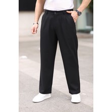 Santara Erkek Pileli Baggy Kalıp Kumaş Pantolon