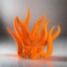 3D Layer Craft Naruto Kyuubi Kurama Figür 15 cm Turuncu