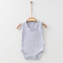 Bebelove Bebek Çıtçıtlı Badi Sıfır Kol Bisiklet Yaka Bebek Badi