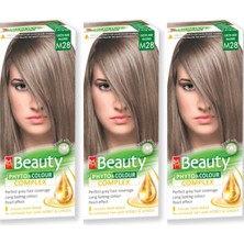 mm Beauty M28 Açık Küllü Kumral (Lıght Ash Blond) Üçlü Set