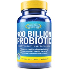 Nutrition essentials probiotics probiotic lactase enzyme prebiotic fiber 900 biliion vegan raw 60 Kapsul Usa