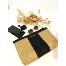 Arwen Jüt Hasır Tasarım Kadın Portföy & Clutch Çanta