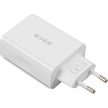 Tekno Trust Beyaz S-Lınk Swapp Sw-C8 5 Volt - 5.6 Amper 4*usb Smart Port 2.4A Ev Şarj Adaptör