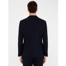 Cacharel Erkek Lacivert Slim Fit Yün Ceket 50235704-VR033