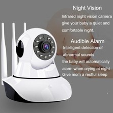 Tekno Trust 2 Yıl Wi-Fi Kablosuz Ip 3 Antenli Bebek Güvenlik Kamerası Gece Görüşlü
