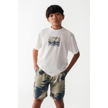 Ugly Duck 08-14 Yaş Erkek Çocuk Ekru Renk  Karen T-Shirt