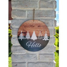 Özel Tasarım Baskılı Kapı Duvar Süsü Hediyelik 25 cm