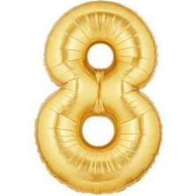 Ürün Limanı 8 Rakamı Gold 36 cm 16 Inç Folyo Balon