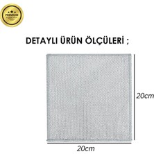 Alpyhomes 3 Adet Inox Çok Amaçlı Tel Temizlik Bezi Çizmez Bulaşık Bezi Iki Katmanlı Zor Kir Bezi