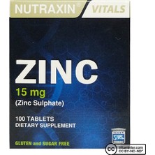 Nutraxin Zinc Sulphate 100 Tablet