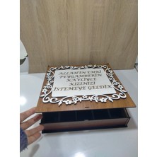 Mrc Hediye Sepeti Kız Isteme/çikolata Kutusu Kişiye Özel Isim Veya Söz Yazılı