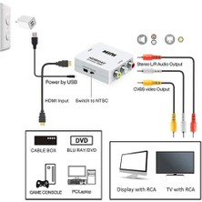 Epilons Fully G-537O Hdmı To Rca Mini Model 1920X1080 Plastik Kasa Çevirici Konvertör