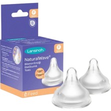 Lansinoh Natural Wave Silikon Biberon Emziği 2li Hızlı Akış