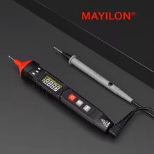 Mayilon HT121 Kalem Tip Akıllı Multimetre Işıklı ve Sesli Alarm Fenerli