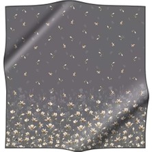 Vissona Twill İpek Eşarp Gri 0028-03