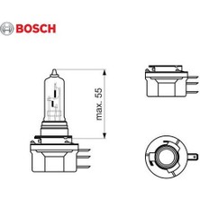 Bosch 12V H15 Ampul 15/55W