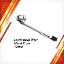 Lastik Hava Basınç Ölçer (10-120 Psi)  (Metal)