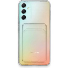 Newface Samsung Galaxy A34 5g Kılıf Kart Şeffaf Silikon - Şeffaf 24051