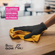 Reflex Flex Eldiven Tek Kullanımlık Pudrasız Siyah S Beden Eldiven 100’lü