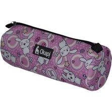 Okapi OKP-104 Kalem Çantası Silindir Çizgi Karakter