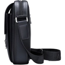 Mdsj Erkek Iş Deri Dokulu Çanta Kapak Crossbody Çanta (Yurt Dışından)