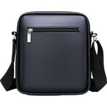 Mdsj Erkek Iş Deri Dokulu Çanta Kapak Crossbody Çanta (Yurt Dışından)