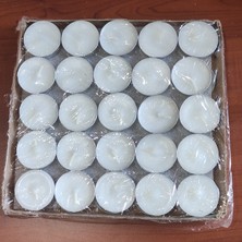 Oduncu Dünyası Mum Tealights 50'li Paket 6gr 3,5 cm Genişlik x 7 mm Yükseklik (50 Adet)