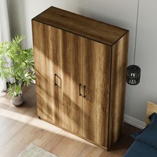 Ceramical GRE3 3 Kapaklı Dolap Gardrop - Ceviz