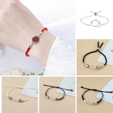 Mingjin Shop 1 No.22 Boyutu Yeni Cam Tüp Urn Bilezik El Yapımı Örgülü Kırmızı Siyah Kordon Hatıra Bilezik Anıt Kül Kremasyon Takı Hediyeler (Yurt Dışından)