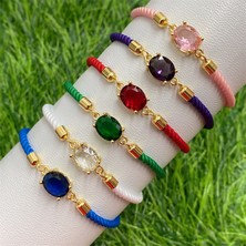 Mingjin Shop 1 STIL13 2022 Yeni Tasarım El Yapımı Nazar Altın Kaplama Boncuk Zincir Bileklik Ayarlanabilir Bağlantı Türk Gözü Halat Şanslı Kırmızı Bilezik Kadınlar Için (Yurt Dışından)