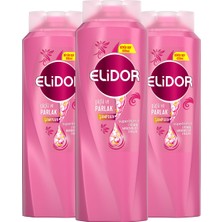 Elidor Superblend Saç Bakım Şampuanı Güçlü ve Parlak 650 ml x3