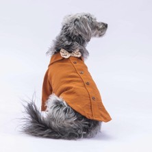 PawStar  Kahverengi Linen Look Gömlek