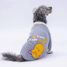 Pawstar Lacivert Let Me Sleep Kedi Köpek Pijaması - Kedi Köpek Tulumu - Kedi Köpek Kıyafeti