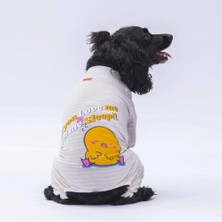 Pawstar Ekru Let Me Sleep Kedi Köpek Pijaması - Kedi Köpek Tulumu - Kedi Köpek Kıyafeti