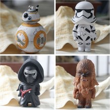 Papajack Star Wars Uyandırır Bb8 Darth Vader Pvc Kolye Uzay Savaşı Bb-8 Aksiyon Figürü Oyuncakları Anahtarlık Çocuklar Için Hediye (Yurt Dışından)