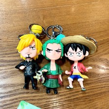 Papajack Anime Tek Parça Model Oyuncaklar Luffy Sanji Zoro Karikatür El Okul Çantası Araba Çanta Dekorasyon Yaratıcı Anahtarlık Kolye Sevimli Anahtarlık (Yurt Dışından)