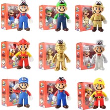 Papajack 9 Stilleri 12-13 cm Anime Süper Mario Odyssey Luigi Mario Bebek Toplamak Pvc Aksiyon Oyuncak Şekilli Kalıp Çocuklar Için Doğum Günü Hediyesi Kutusu (Yurt Dışından)