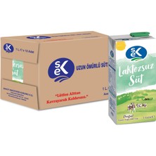 Sek Laktozsuz Süt 1 L x 12