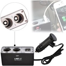 Shopzum 1 Çakmaktan 2 USB 2 Çakmak Çıkış Çoklayıcı 422388