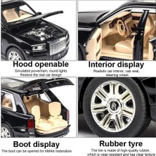 Cacao 1/24 Rolls-Royce Cullinan Model Araba, Alaşım Döküm Koleksiyon Geri Çekin Oyuncak Araba Ses ve Işık ile Çocuklar Için Erkek Kız Doğum Günü Hediyesi1 (Yurt Dışından)