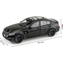 Cacao 1/32 Bmw 320I Suv Açılabilir Sesli ve Işıklı Kapısı Olan Minyatür Döküm Oyuncak Araba Modeli (Yurt Dışından)