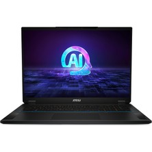 MSI STEALTH 18 AI STUDIO A1VHG-035TR Intel Core Ultra 9 185H 32GB 2TB SSD RTX4080 Windows 11 Home 18" UHD+ 120Hz Taşınabilir Bilgisayar