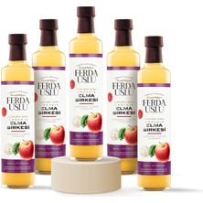 Fermente Mutfağım Organik Içimlik Elma Sirkesi - Doğal Fermantasyon 1 Yıl Dinlendirilmiş Apple Cider Vinegar 5 Adet x 500 ml