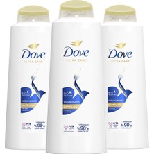 Dove Ultra Care Saç Bakım Şampuanı Yoğun Onarıcı Yıpranmış Saçlar İçin 600 ml x3